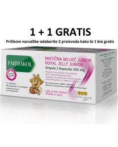 FARMAKOL Matična mliječ Junior - ampule 500mg