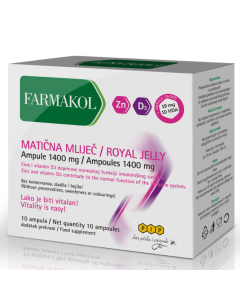 FARMAKOL Matična mliječ - ampule 1400 mg