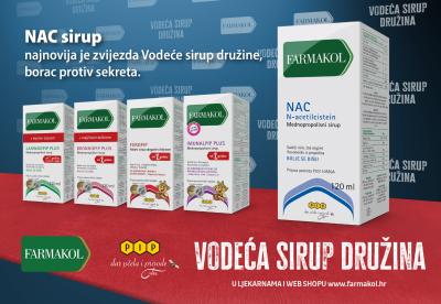 Vodeća sirup družina predstavlja svoju najnoviju zvijezdu... Farmakol NAC sirup!